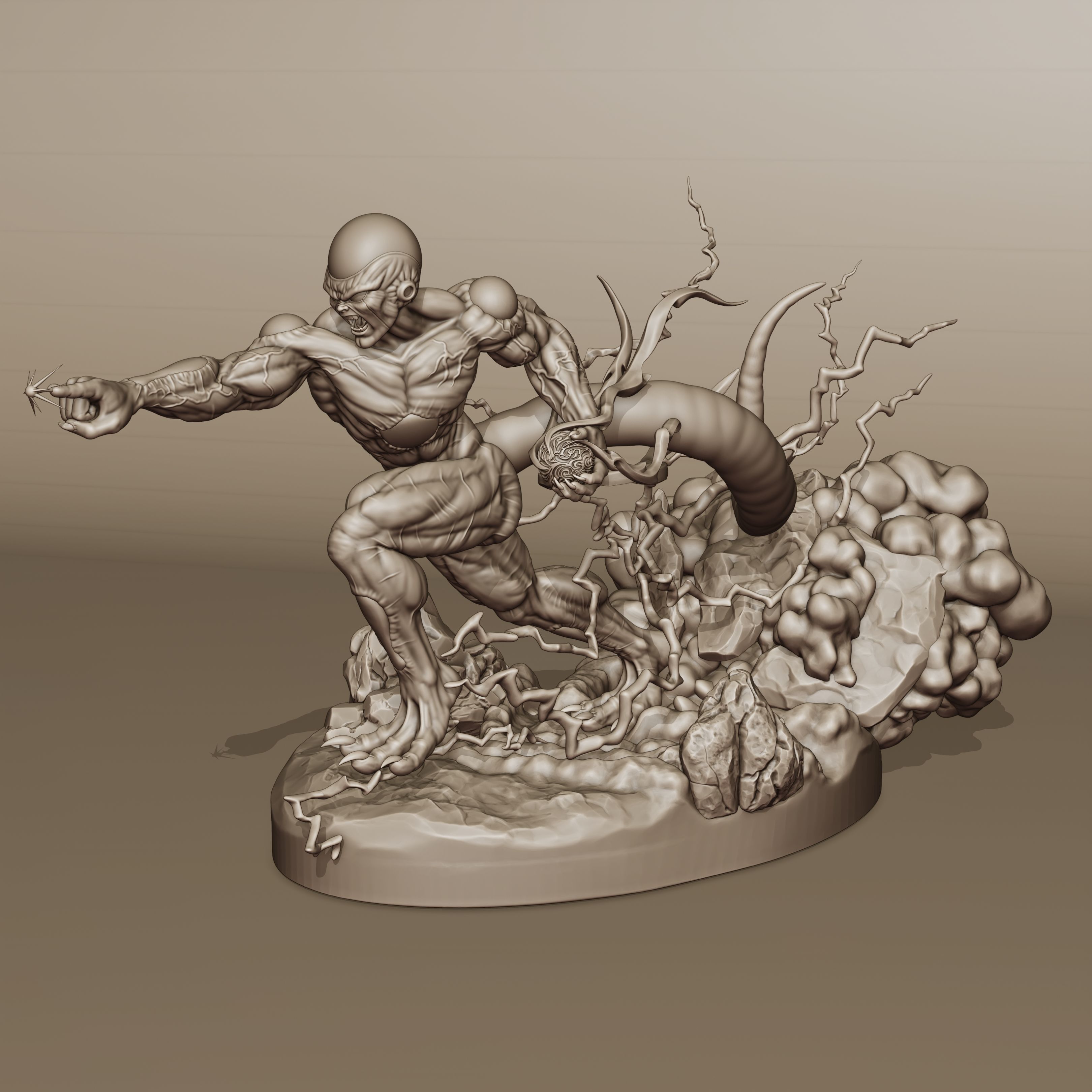 Dragon Ball Z Frieza figure 3D print model_4