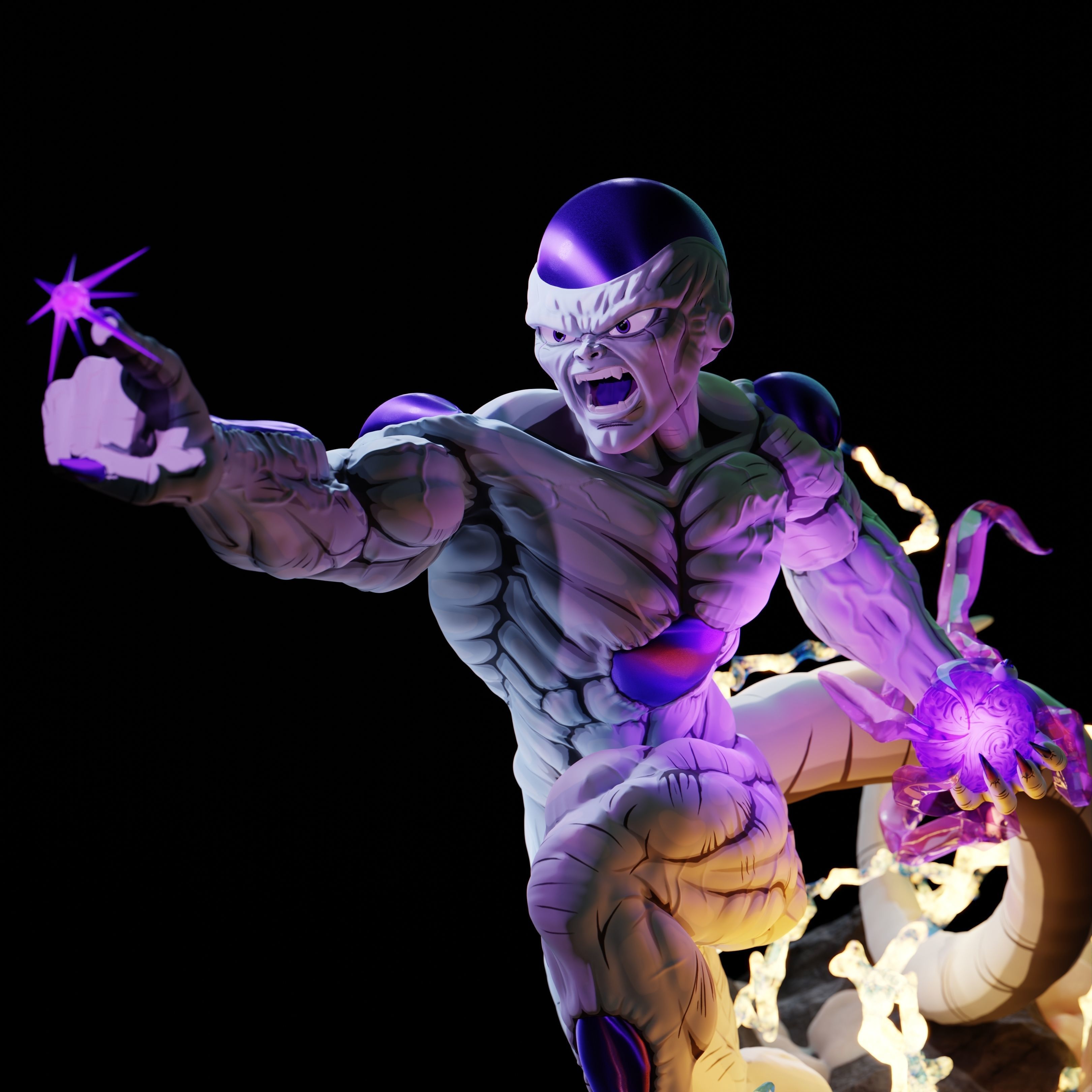 Dragon Ball Z Frieza figure 3D print model_6