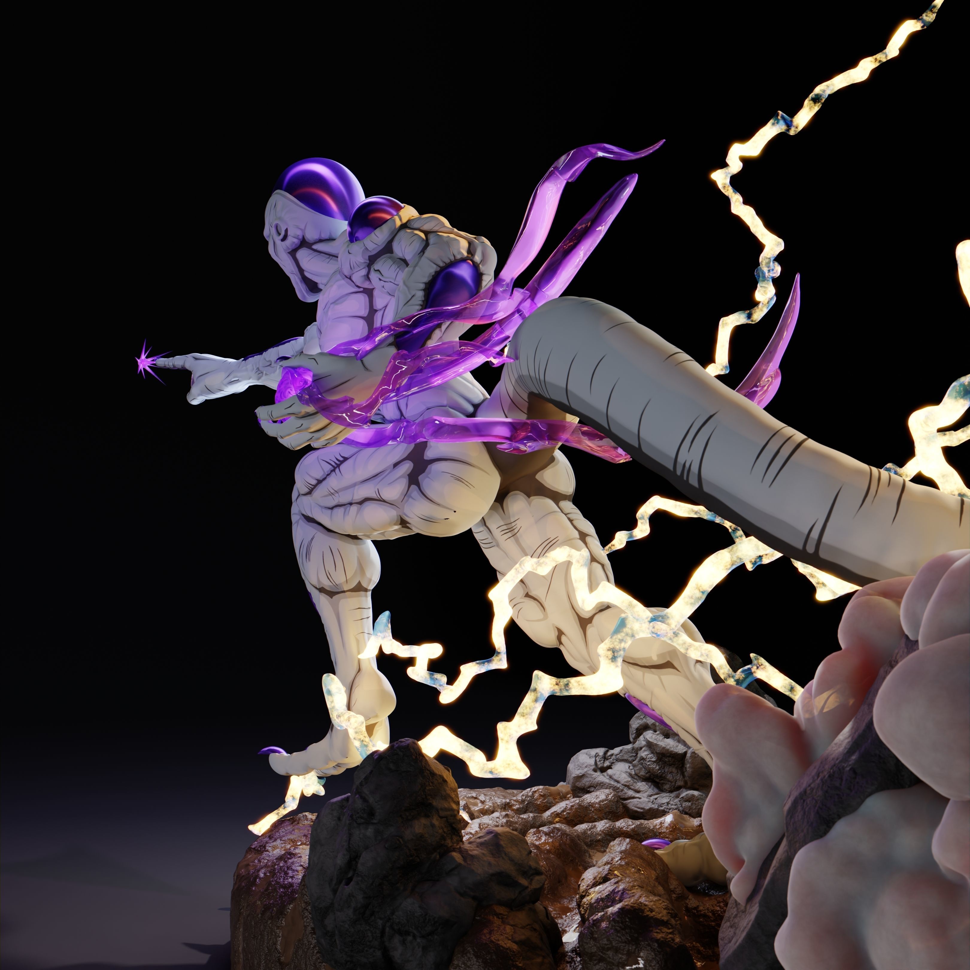 Dragon Ball Z Frieza figure 3D print model_5
