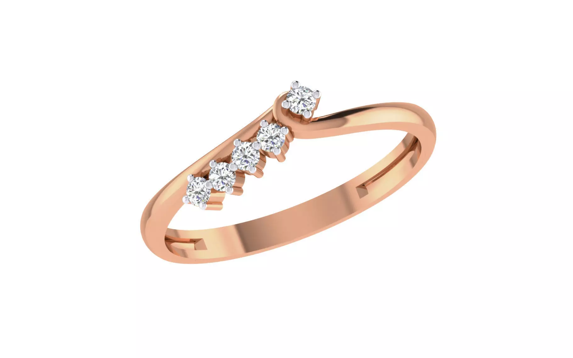 Women Diamond Ring 3dm stl render details 3D print model