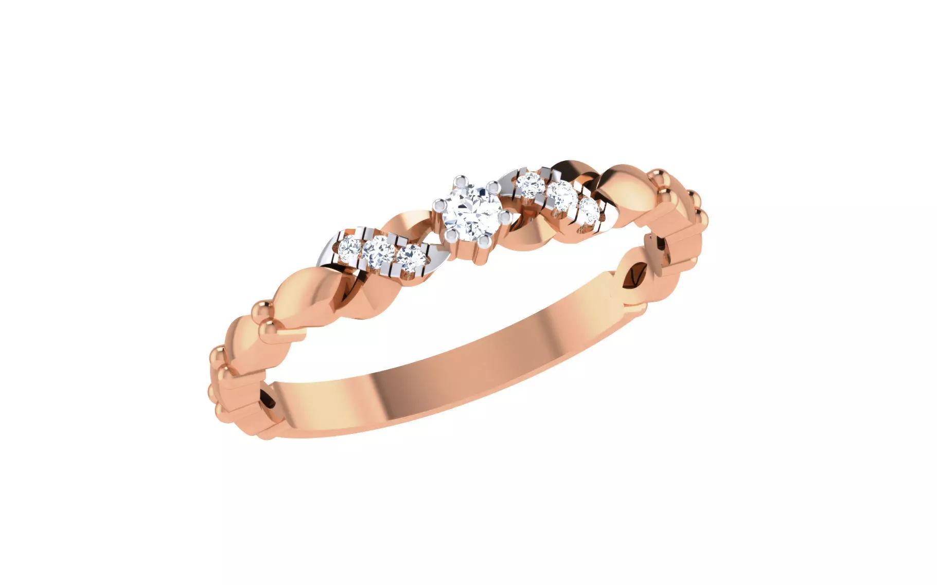 Women Diamond Ring 3dm stl render details 3D print model