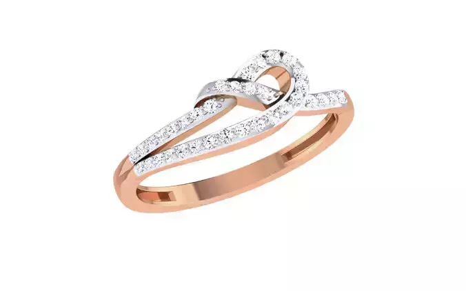 Women Diamond Ring 3dm stl render details