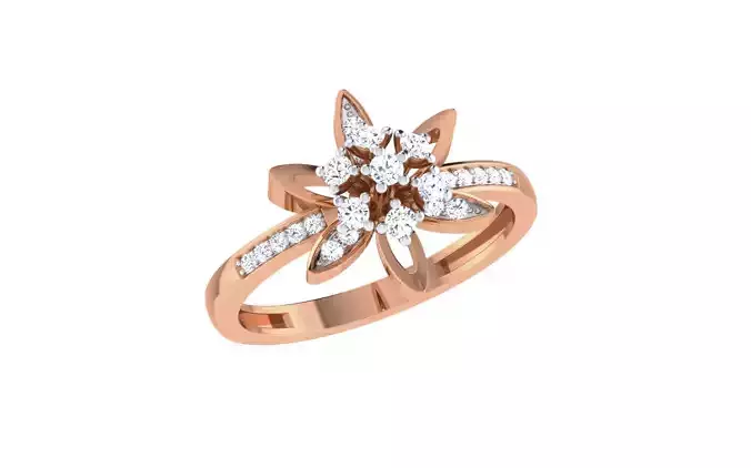 Women Diamond Ring 3dm stl render details