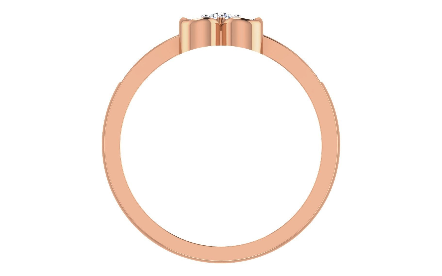 Women Diamond Ring 3dm stl render details 3D print model_4