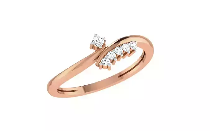 Women Diamond Ring 3dm stl render details