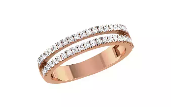 Women Diamond Ring 3dm stl render details