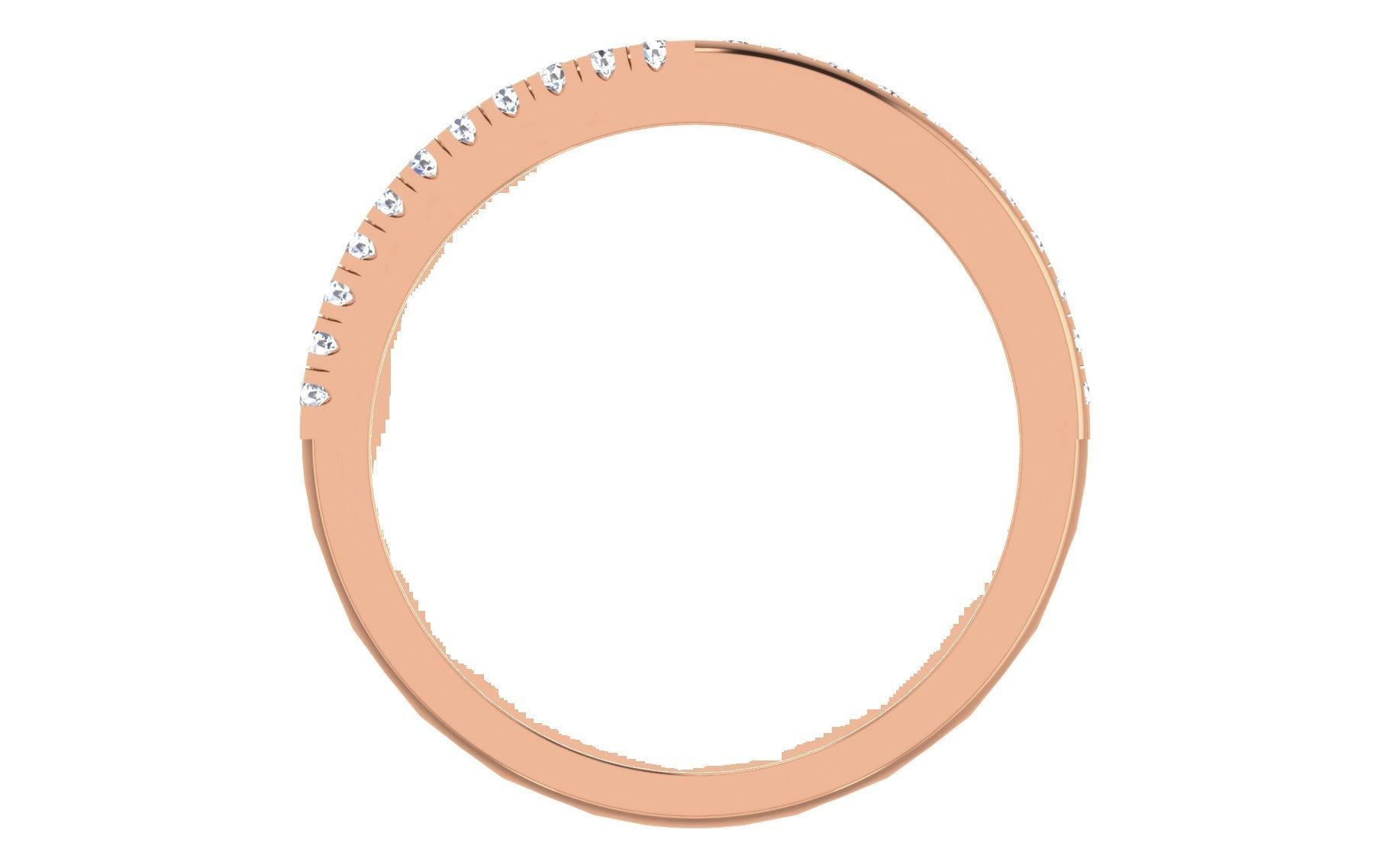 Women Diamond Ring 3dm stl render details 3D print model_3