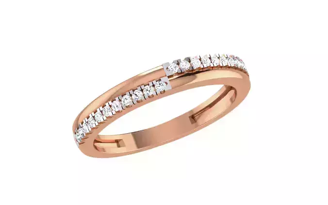 Women Diamond Ring 3dm stl render details
