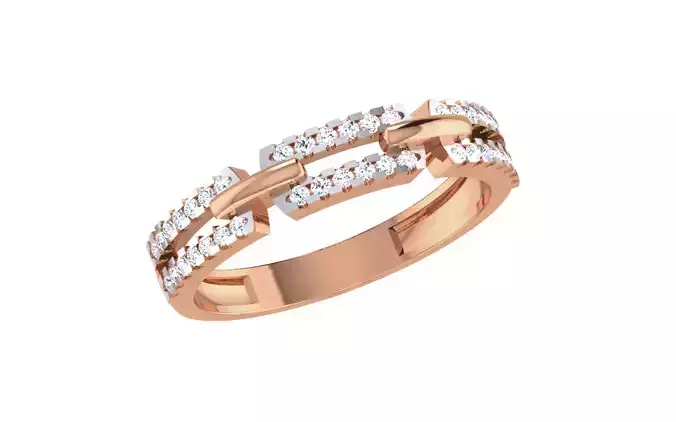 Women Diamond Ring 3dm stl render details