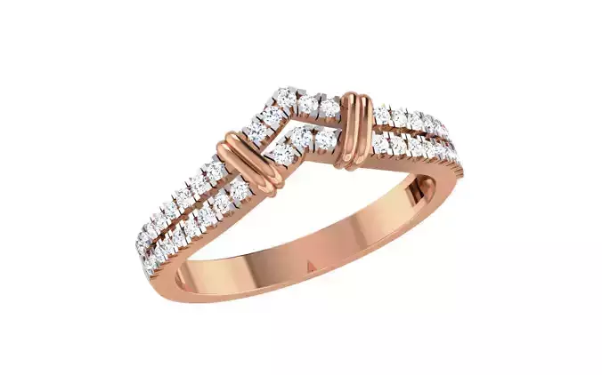 Women Diamond Ring 3dm stl render details