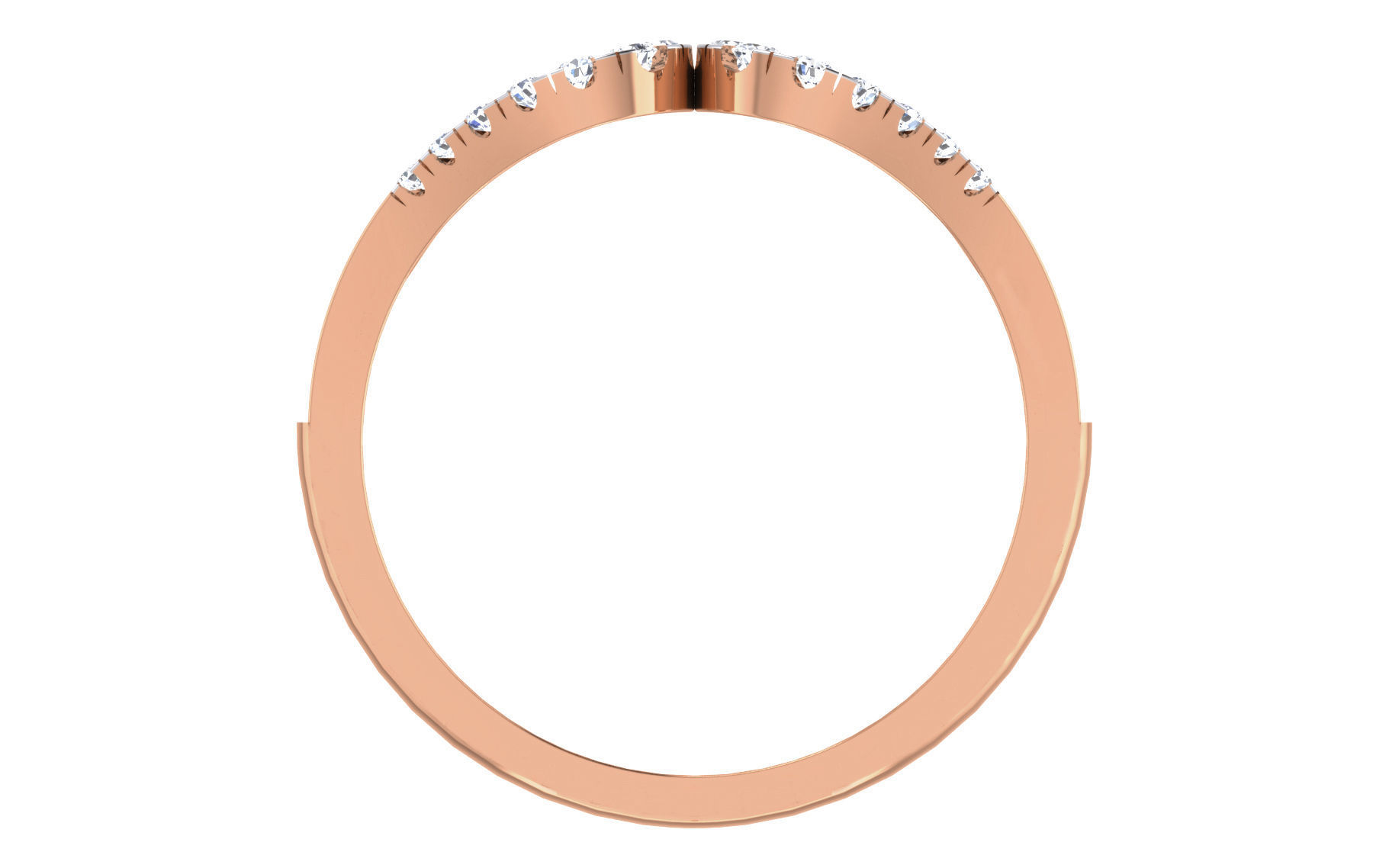 Women Diamond Ring 3dm stl render details 3D print model_2