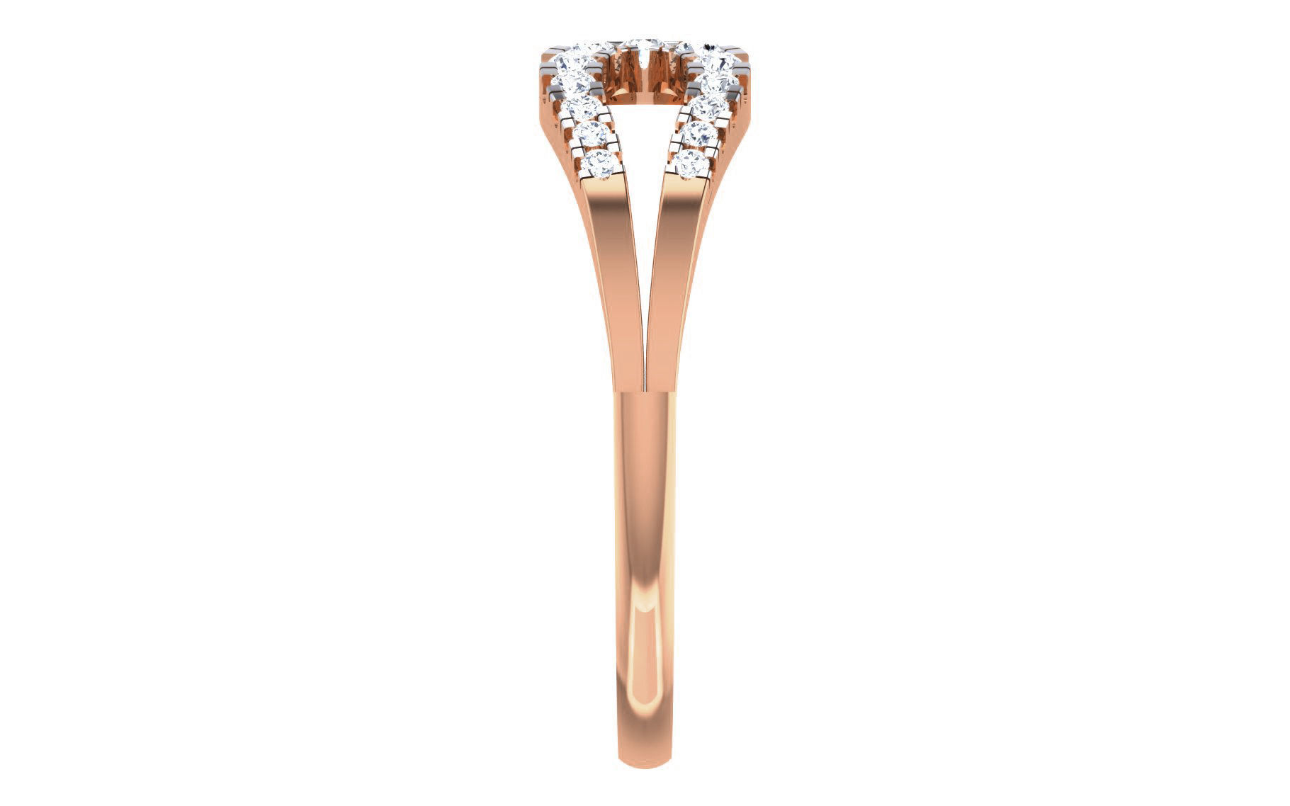 Women Diamond Ring 3dm stl render details 3D print model_5