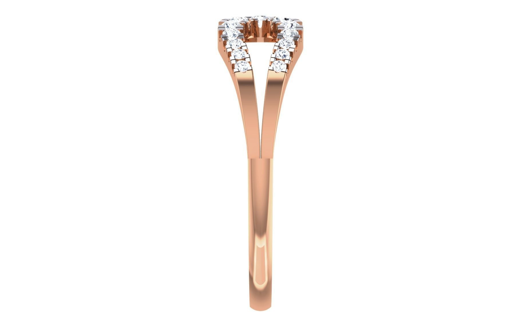 Women Diamond Ring 3dm stl render details 3D print model_6