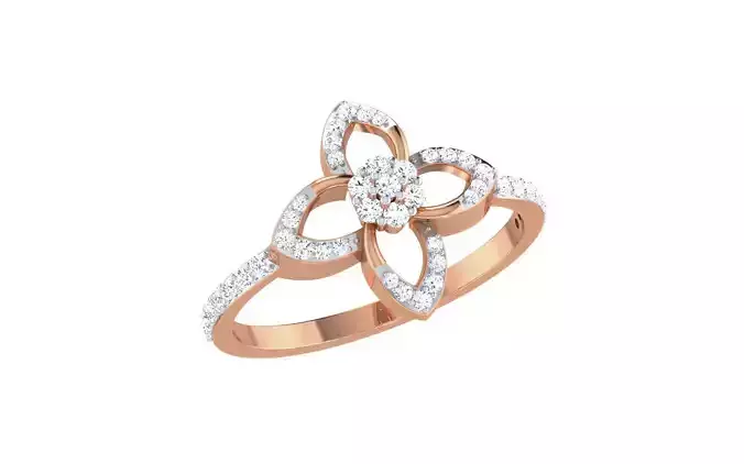 Women Diamond Ring 3dm stl render details
