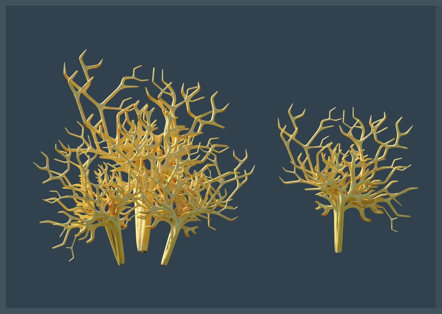 Lowpoly Coral Pack Low-poly 3D model_12