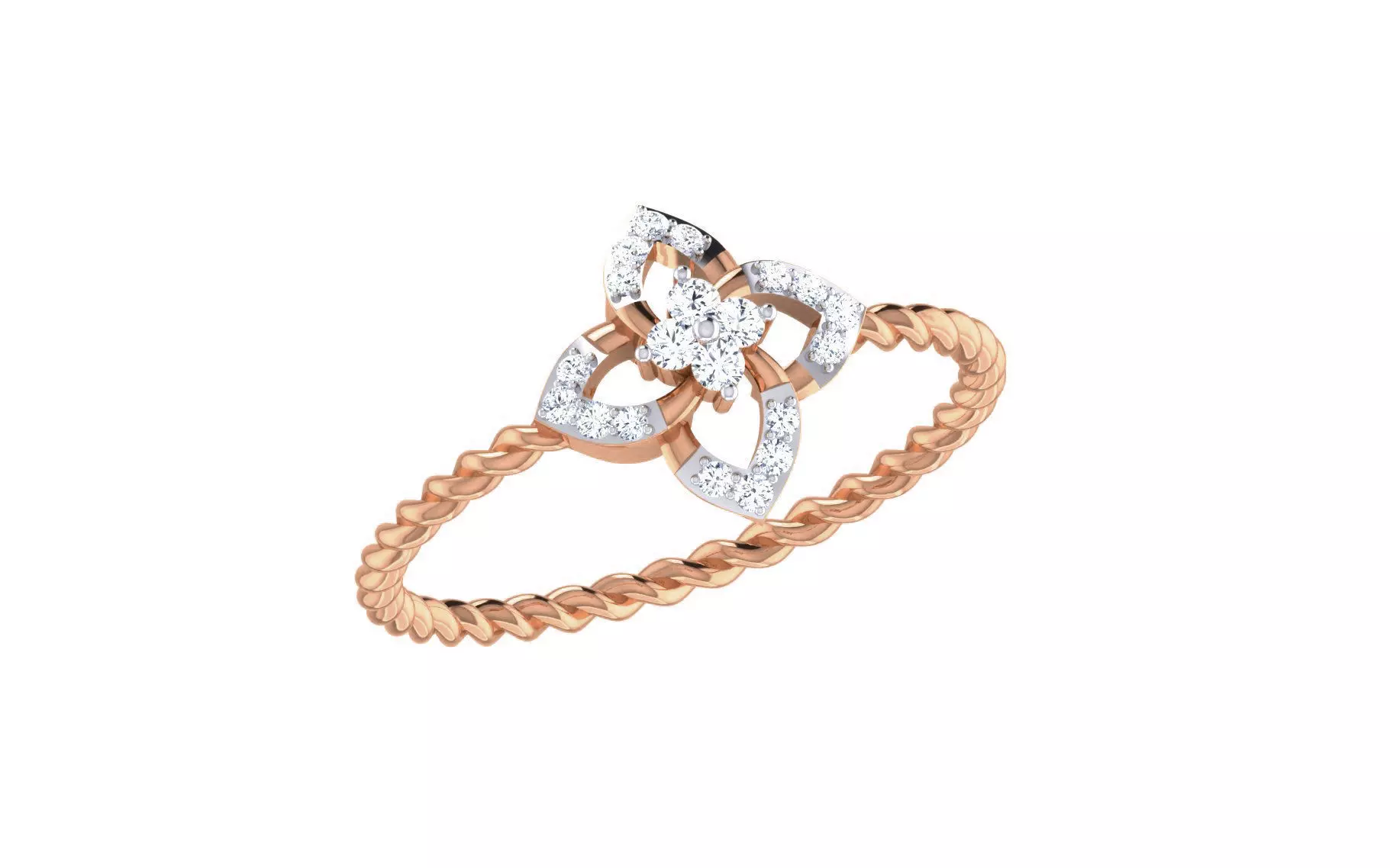 Women Diamond Ring 3dm stl render details 3D print model