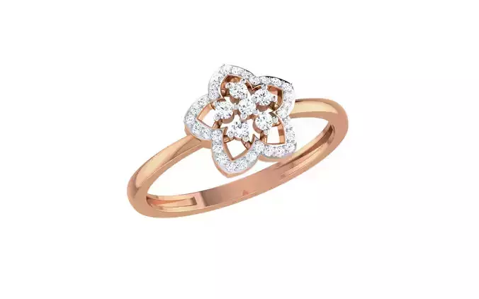 Women Diamond Ring 3dm stl render details