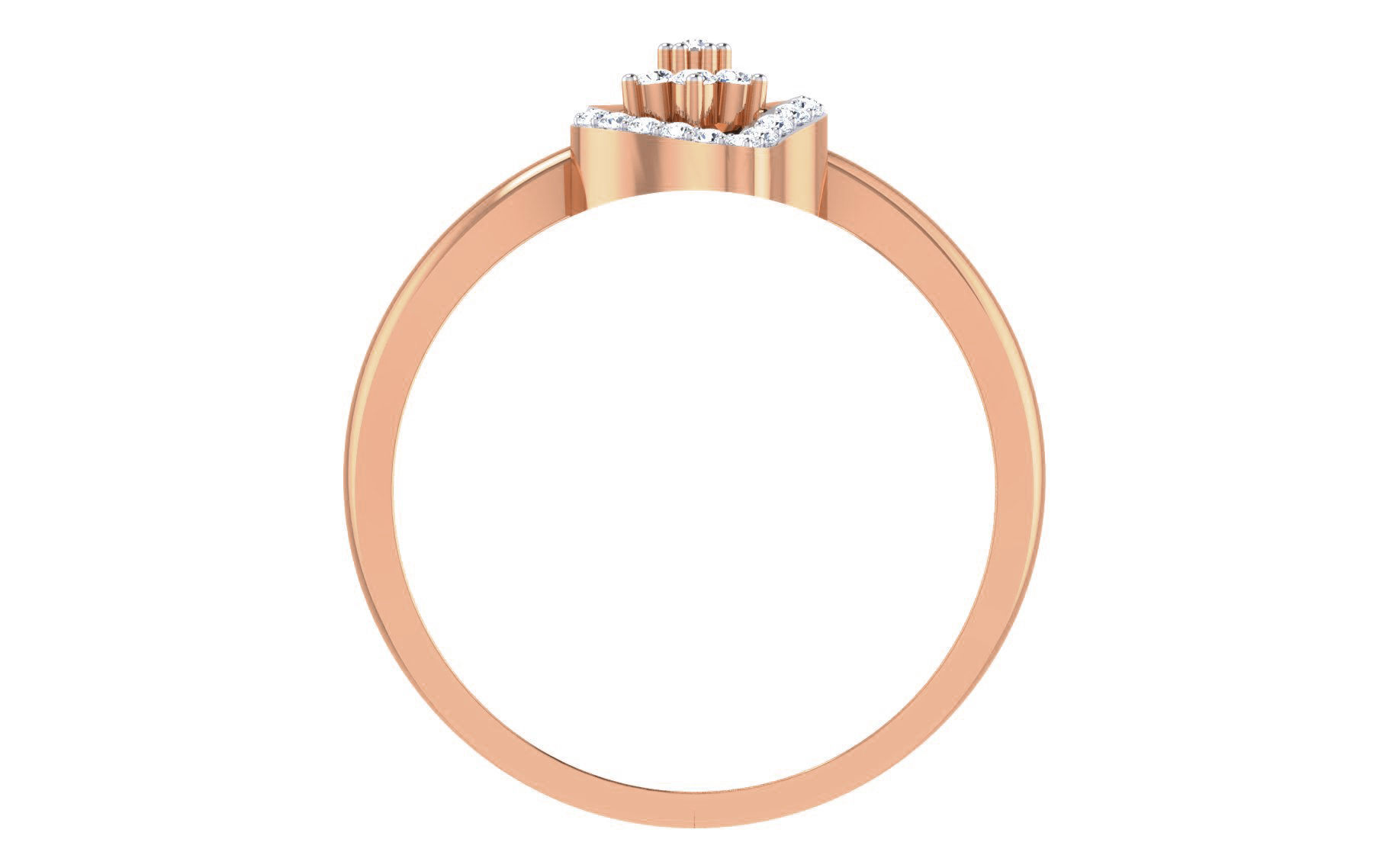 Women Diamond Ring 3dm stl render details 3D print model_2