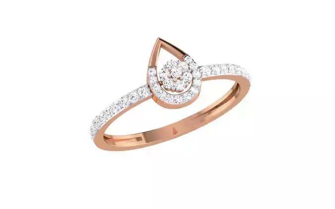 Women Diamond Ring 3dm stl render details