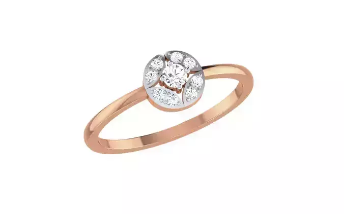 Women Diamond Ring 3dm stl render details
