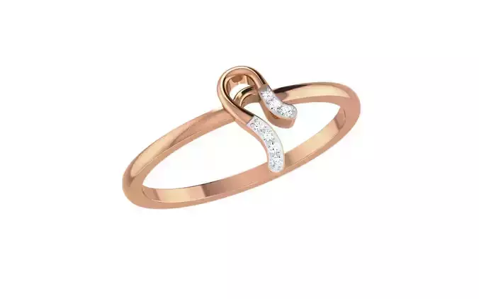 Women Diamond Ring 3dm stl render details