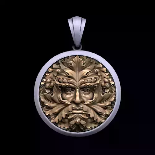 Green Man pendant