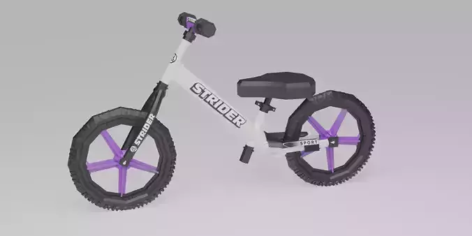 lowpoly cycle balance bike