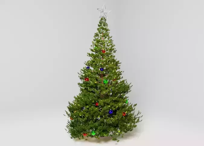 Christmas Tree Decorated 3D model