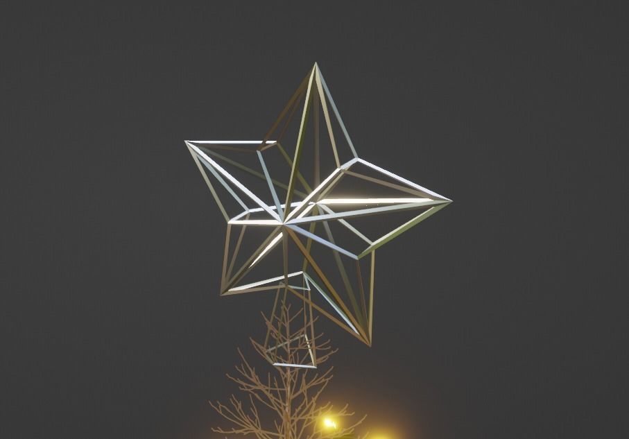 Christmas Tree Decorated 3D model_7