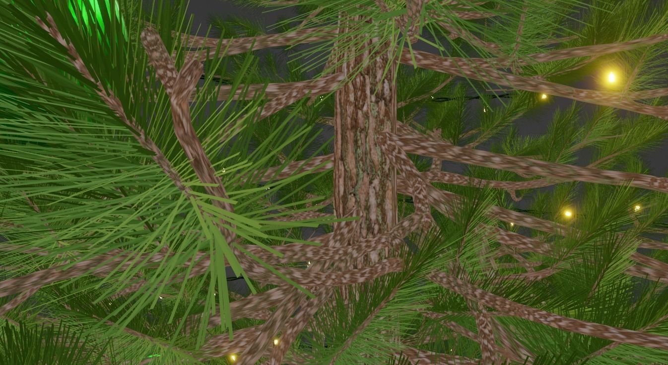 Christmas Tree Decorated 3D model_4