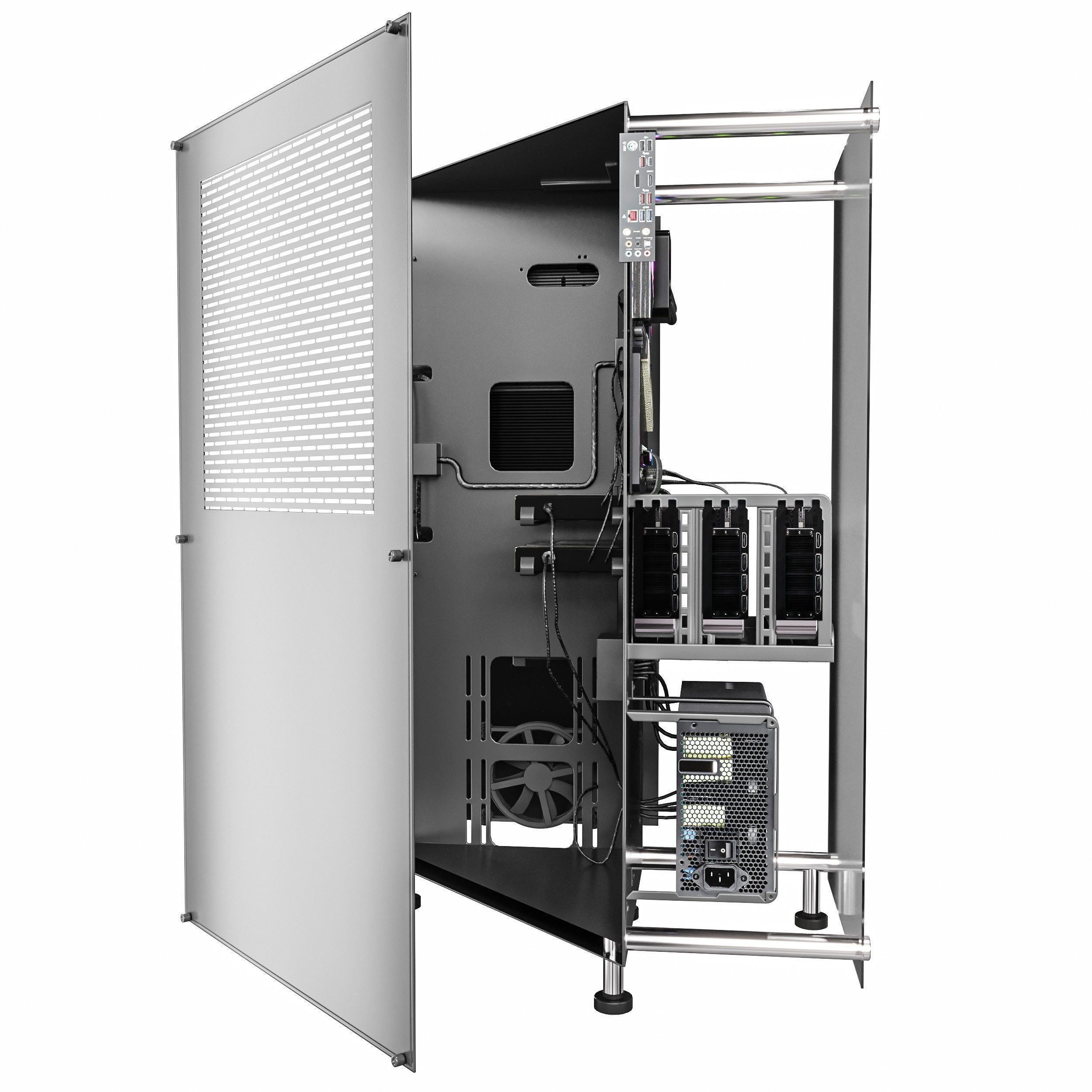 Gaming Pc 2 Low-poly 3D model_14