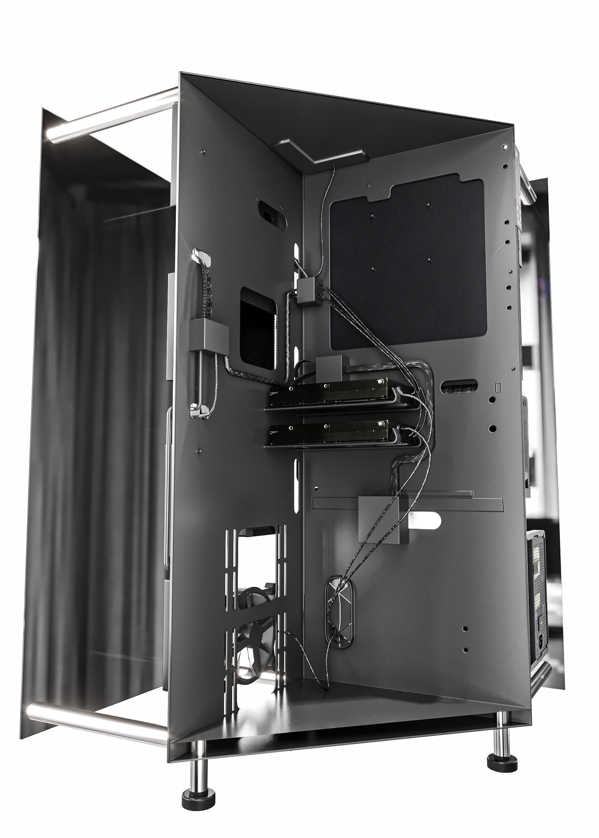 Gaming Pc 2 Low-poly 3D model_5