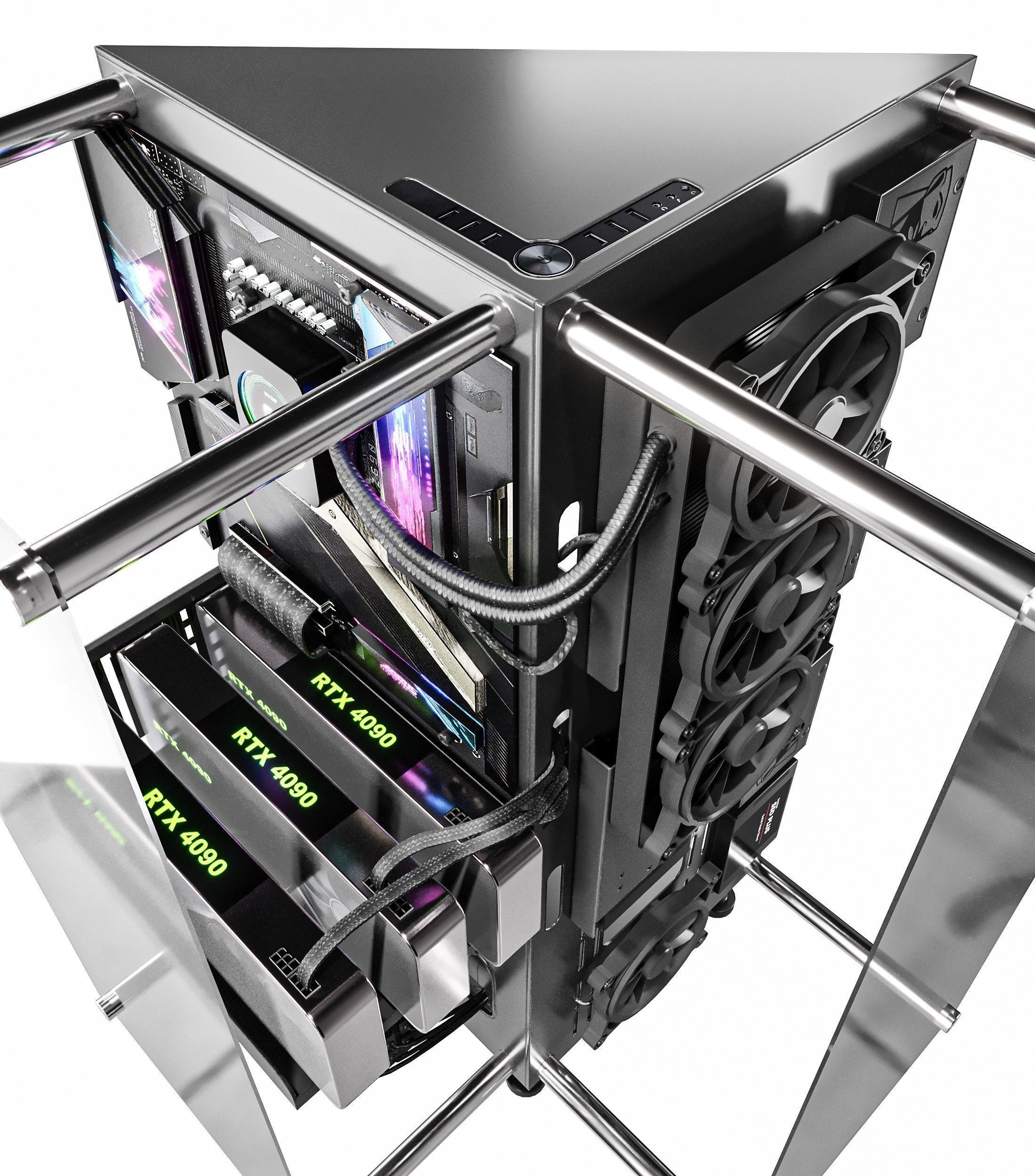 Gaming Pc 2 Low-poly 3D model_2