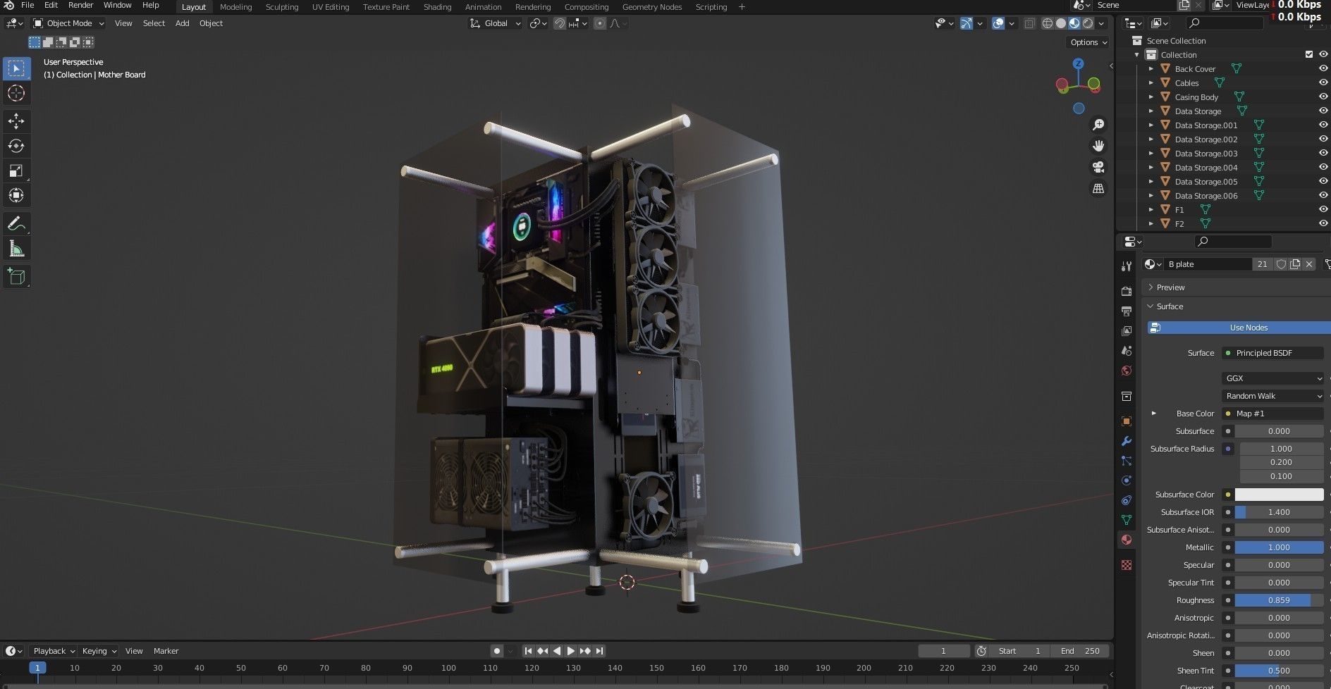Gaming Pc 2 Low-poly 3D model_15