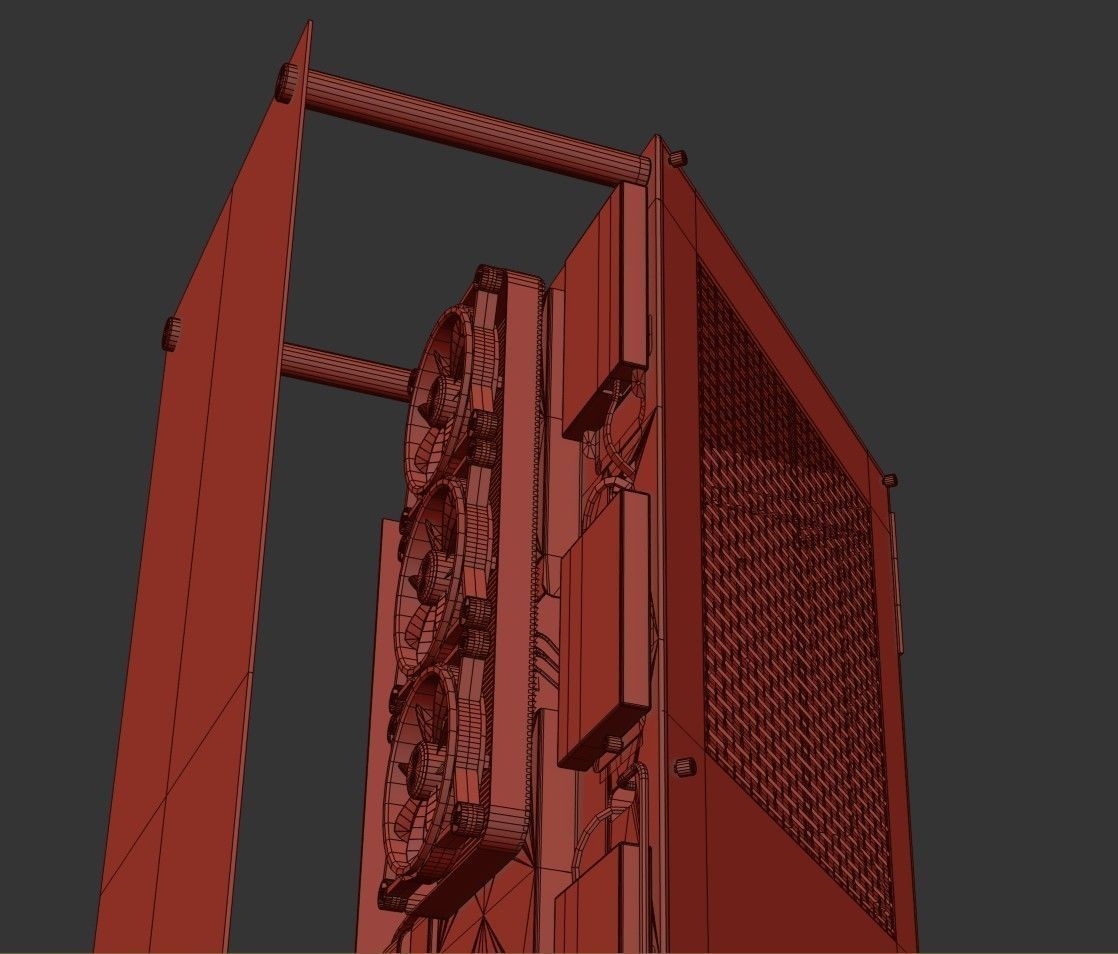 Gaming Pc 2 Low-poly 3D model_20