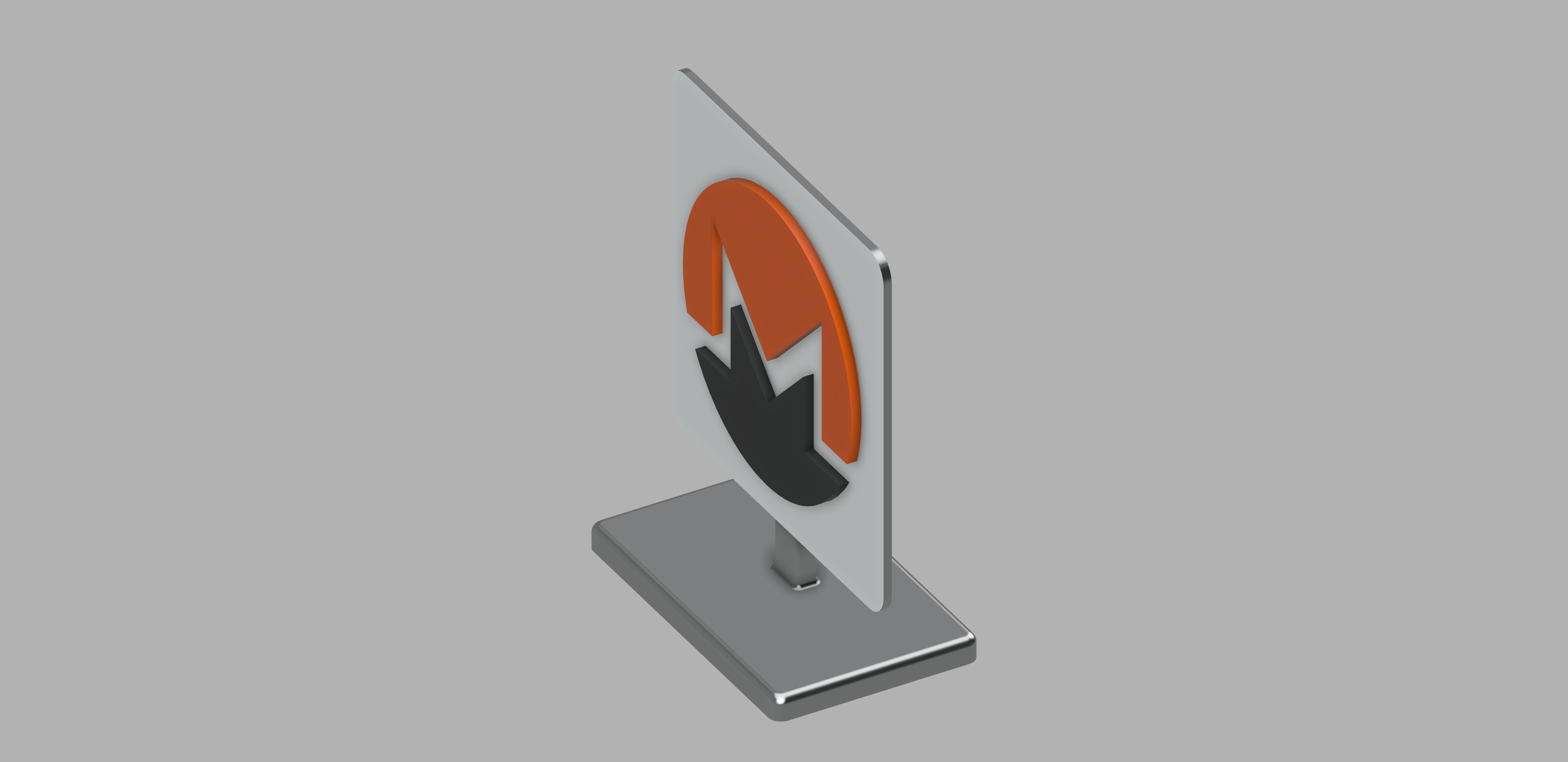 MONERO Logo Stand 3D print model_10