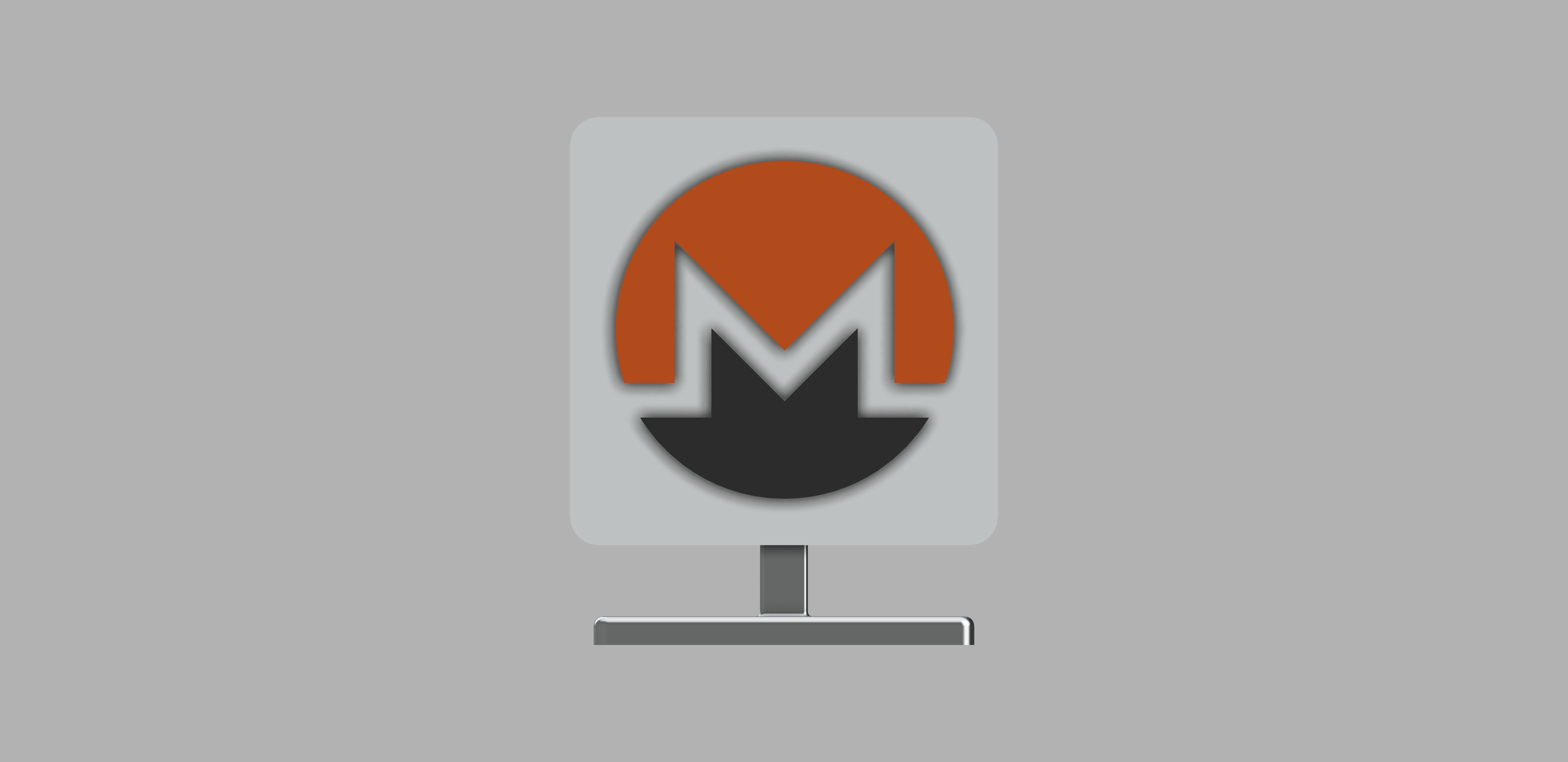 MONERO Logo Stand 3D print model_2