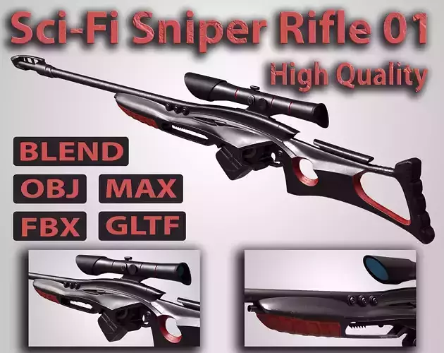 Sci-Fi Sniper Rifle 03