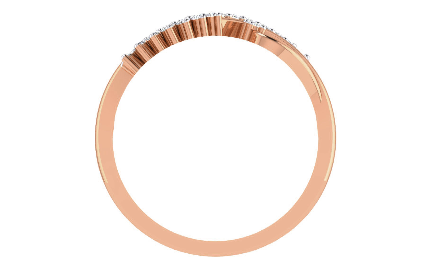 Women Diamond Ring 3dm stl render details 3D print model_2