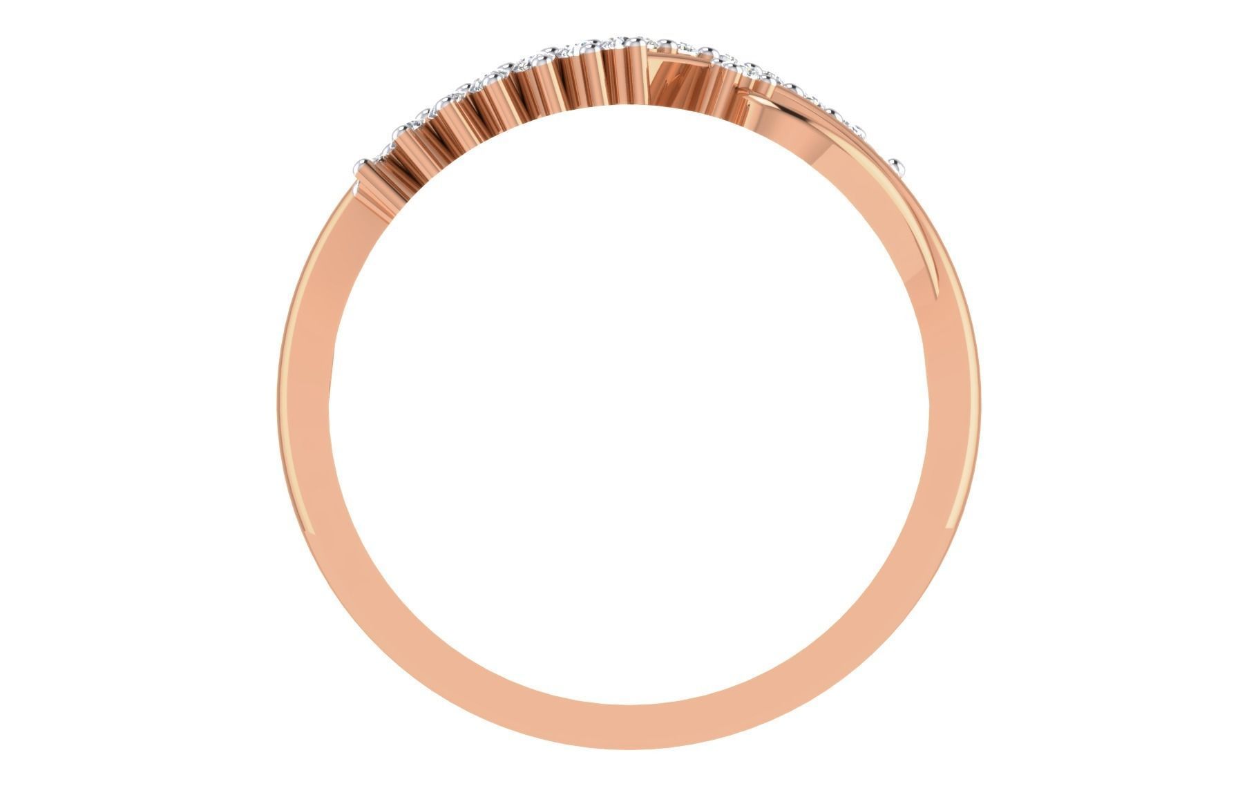 Women Diamond Ring 3dm stl render details 3D print model_3