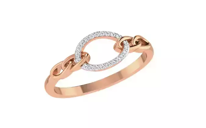 Women Diamond Ring 3dm stl render details