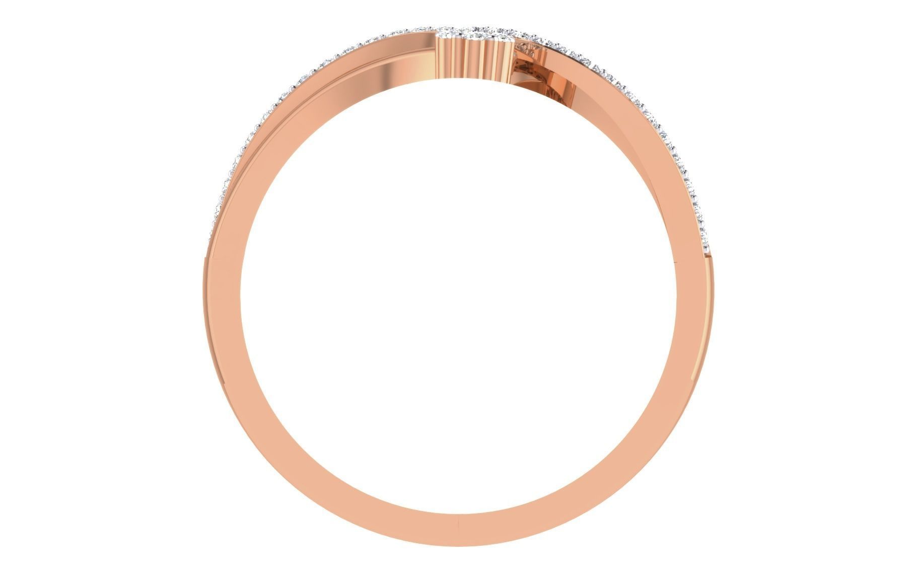 Women Diamond Ring 3dm stl render details 3D print model_3