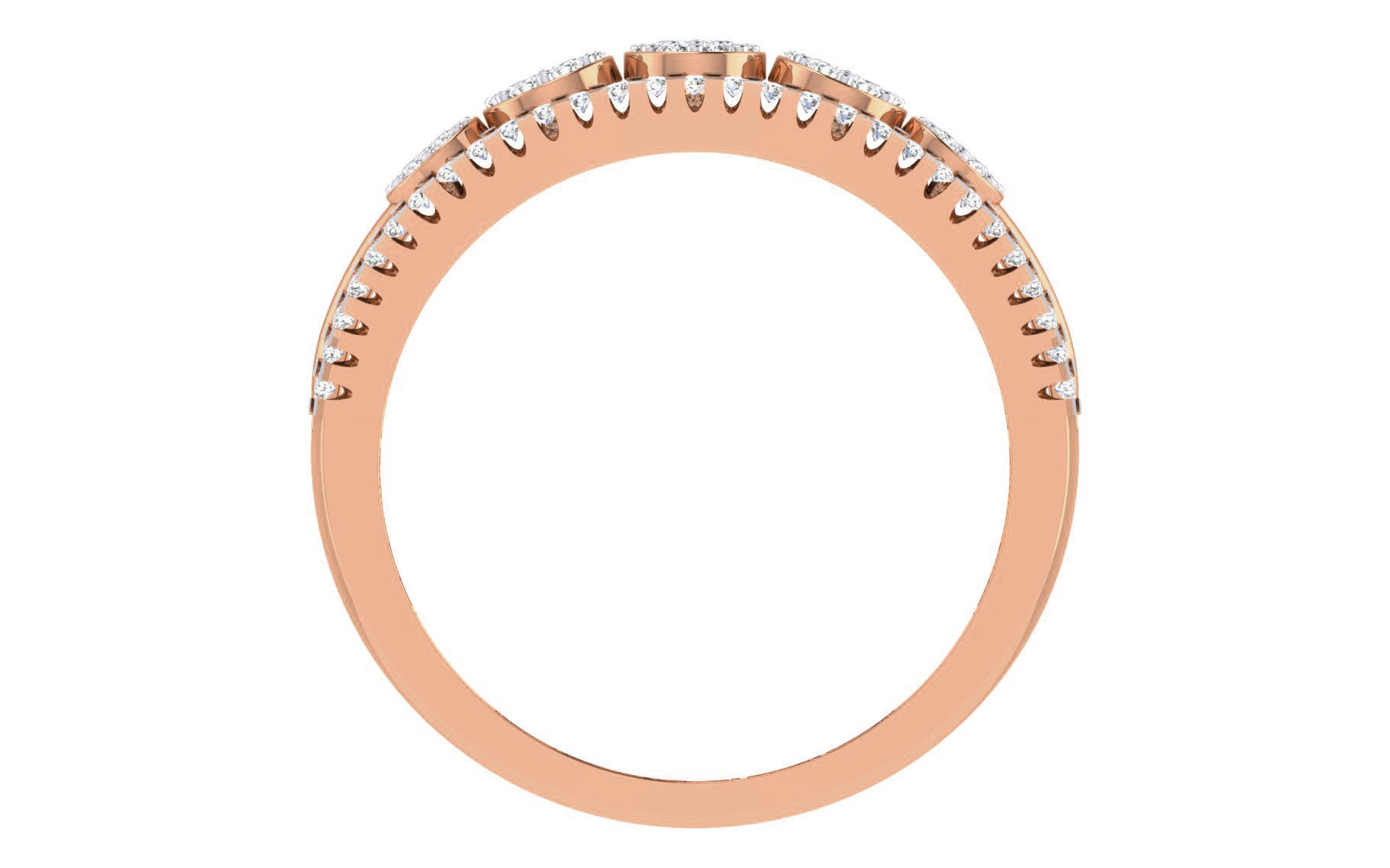 Women Diamond Ring 3dm stl render details 3D print model_2