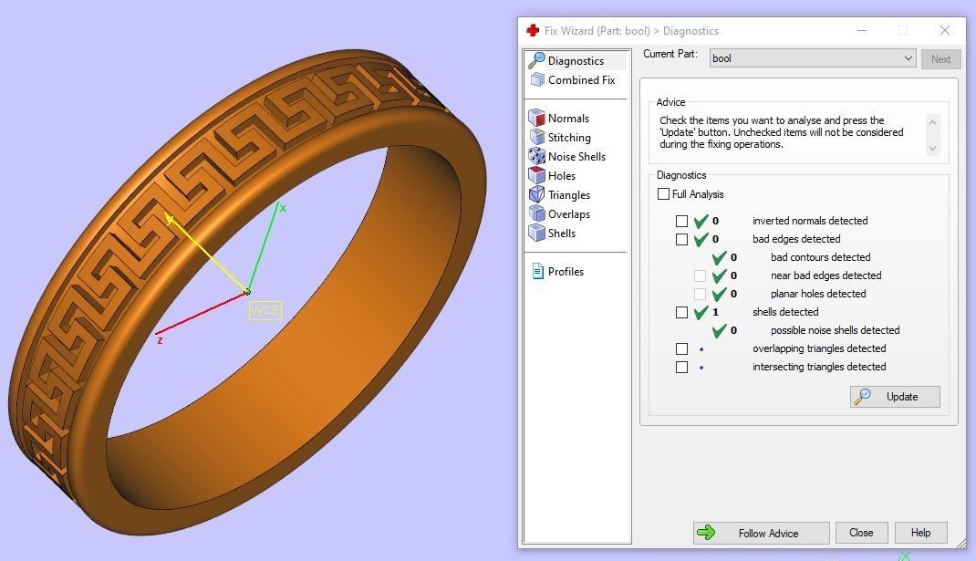 Ring with ornament 3D print model_7