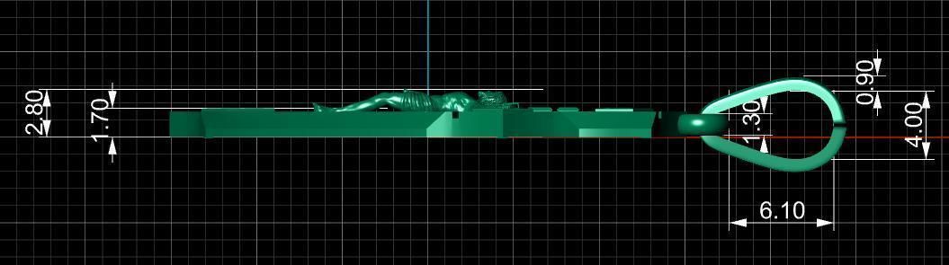 cross jesus on pendant 3D print model_16