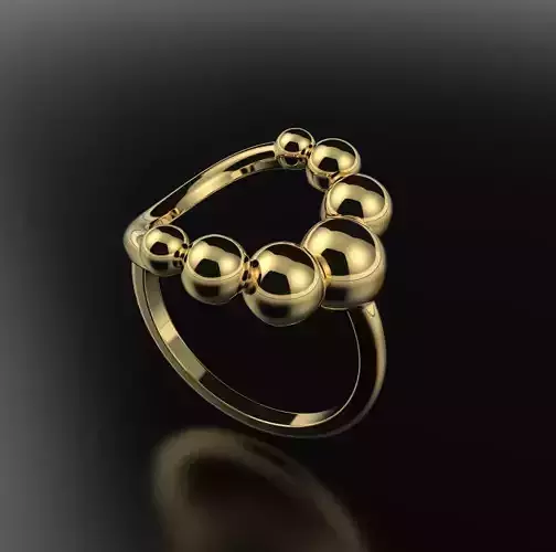 Ring with balls 3