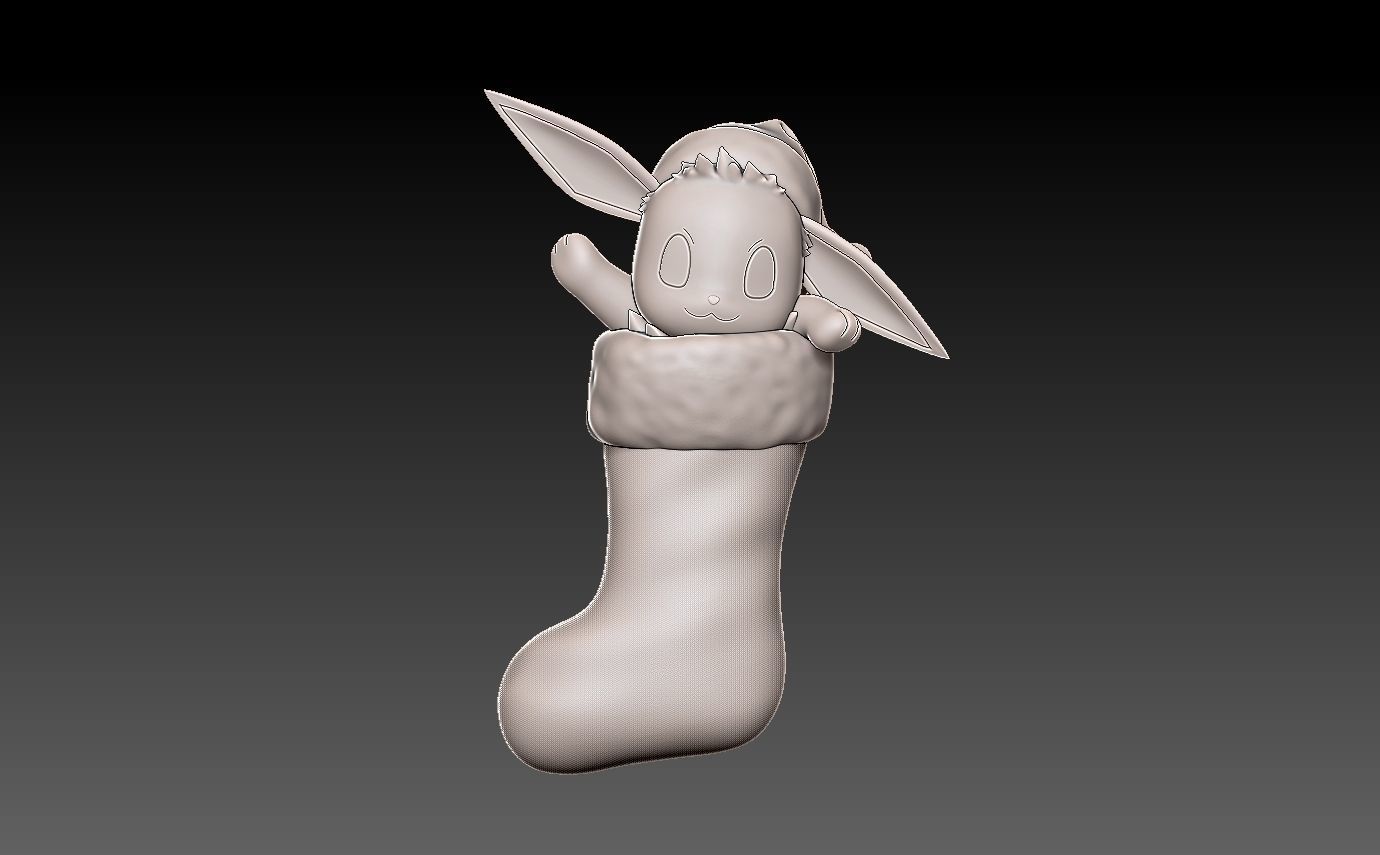 Pokemon christmas stocking pack 3D print model_17