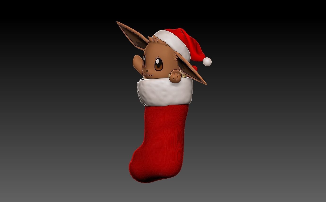 Pokemon christmas stocking pack 3D print model_18