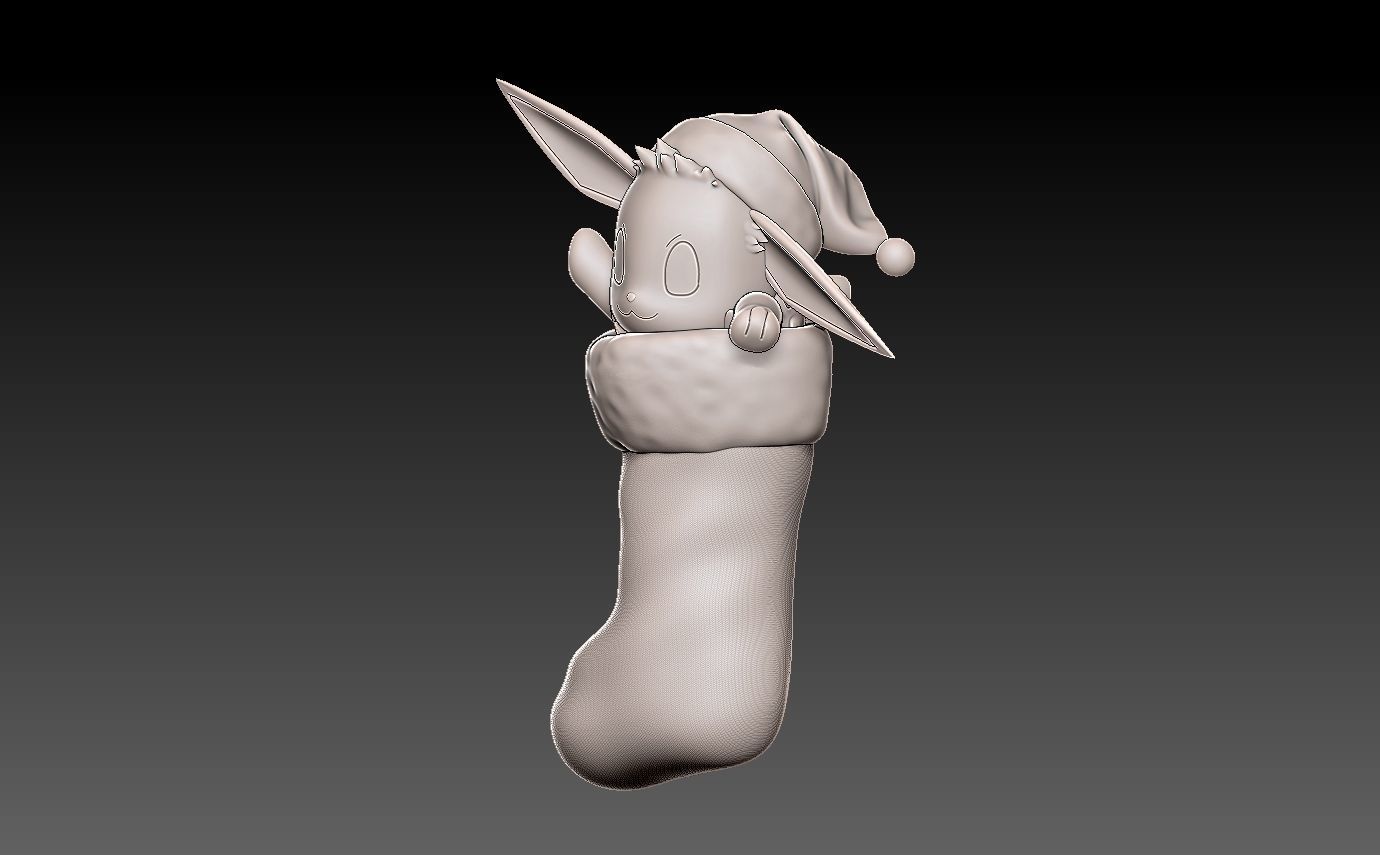 Pokemon christmas stocking pack 3D print model_16