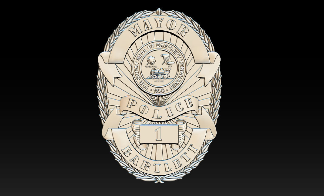 Collection of legal badges 3D print model_73